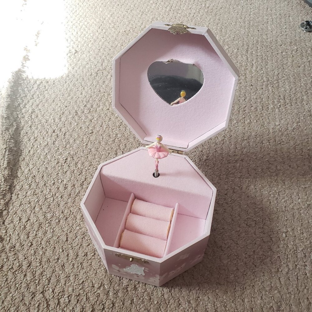 Y2k cherry blossom ballerina jewelry music box